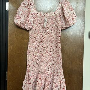 Floral Puff Sleeve Dress